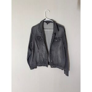 Buffalo David Bitton Women's Gray Denim Jacket Size L